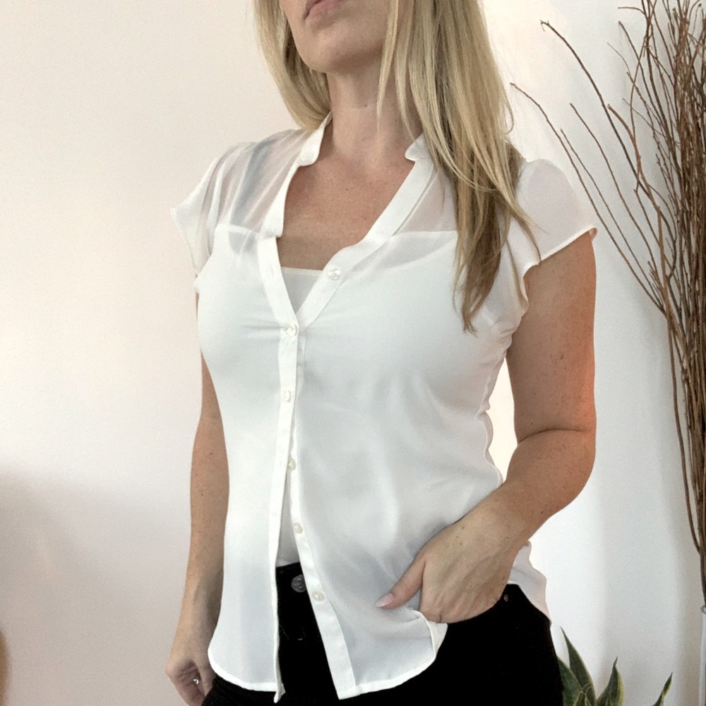 EXPRESS Flowy Chiffon Top